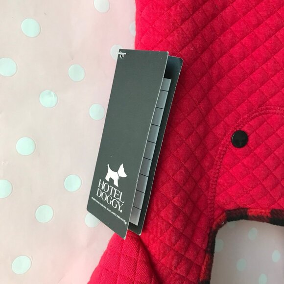 HOTEL DOGGY  JUMPSUIT/PAJAMAS Lined  Red  Size : S/P - Picture 9 of 9